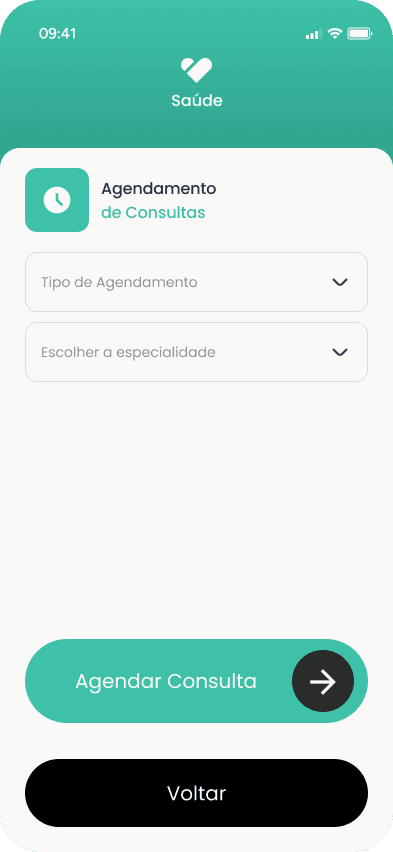 Escolher o tipo de agendamento