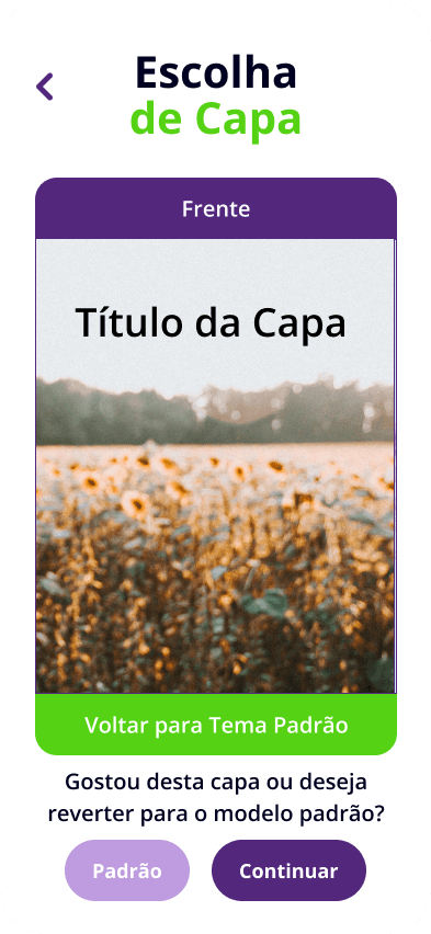 Escolha de capa